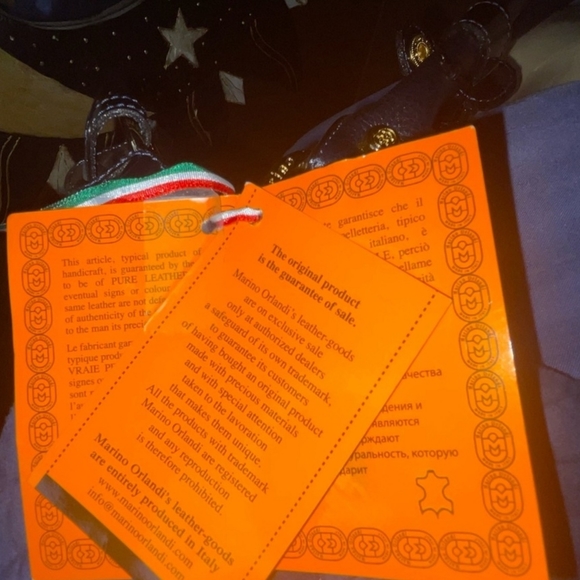 😍NWT Marino Orlandi Made in Italy Blue Suede Purse - Picture 14 of 15